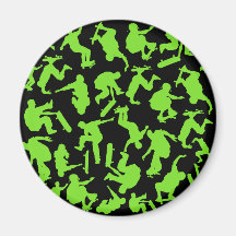 Skateboarders Collage Refrigerator Magnets