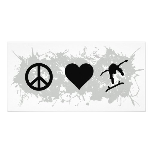 Skateboarding 2 customised photo card