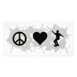 Skateboarding 3 photo card template