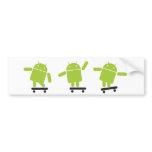 Skateboarding Android Bumper Sticker