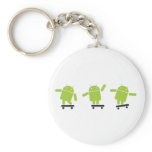 Skateboarding Android Key Chain