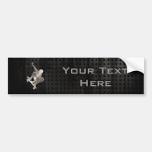 Skateboarding; Cool Black Bumper Stickers