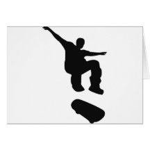 Skateboarding Greeting Card