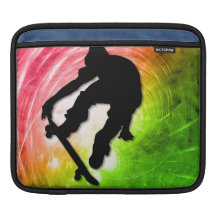 Skateboarding in a Psychedelic Cyclone iPad Sleeve