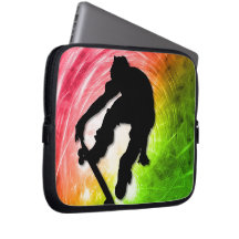 Skateboarding in a Psychedelic Cyclone Laptop Sleeve