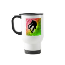 Skateboarding in a Psychedelic Cyclone Coffee Mug
