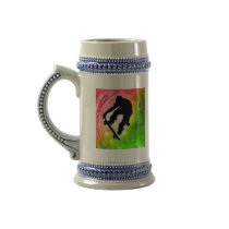 Skateboarding in a Psychedelic Cyclone Mugs