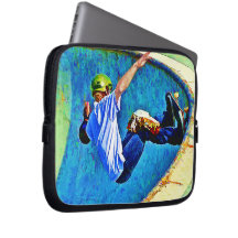 Skateboarding in the Bowl copy Laptop Sleeves