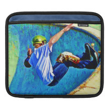 Skateboarding in the Bowl Sleeves For iPads