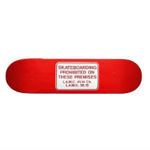 Skateboarding Prohibited Board