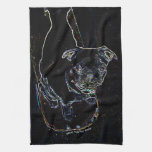 Skateboarding Pug Kitchen Towel