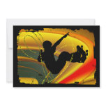 Skateboarding Silhouette in the Bowl invitations