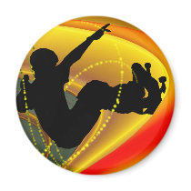 Skateboarding Silhouette in the Bowl