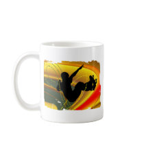 Skateboarding Silhouette in the Bowl Mug