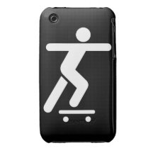 Skateboarding Symbol Case-Mate iPhone 3 Cases