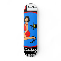SKATEBOARDS  PIN-UP vintage 1950