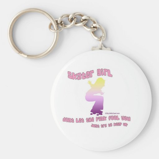 SKATER GIRL KEYCHAIN