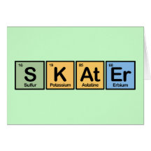 Skater made of Elements Card