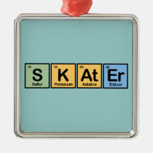 Skater made of Elements Ornament