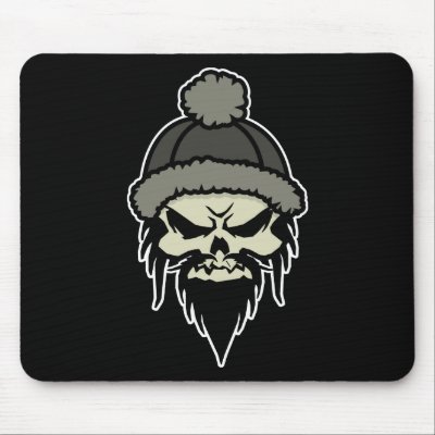 Skater Skull Mousepad by screwballgraphics