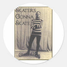 Skaters Gonna Skate... Round Stickers