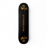 skatersollie horde yellow red skateboard deck