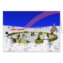 Skating Elves Card