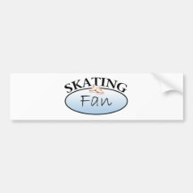 Skating Fan Bumper Sticker