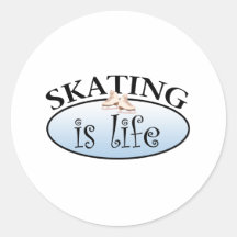 Skating is Life Round Sticker