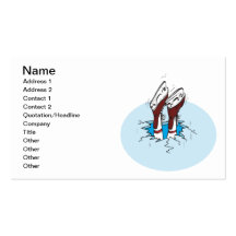 Skating On Thin Ice Business Card Template