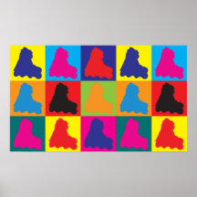 Skating Pop Art Poster