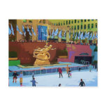 Skating Rink, Rockefeller Centre, New York City Post Card