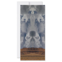 Skeletal Clouds Personalized Rack Card