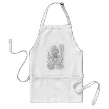 Skeletal Rock & Roll Apron