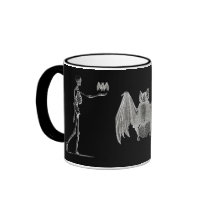 Skeleton and Bat Mug