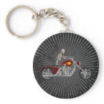 Skeleton Biker / Bike Rider: 3D Model: Keychain