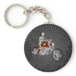 Skeleton Biker / Bike Rider: 3D Model: Keychain
