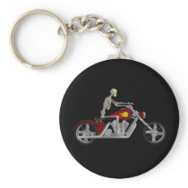 Skeleton Biker / Bike Rider: 3D Model: Keychain
