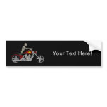Skeleton Biker / Bike Rider: Bumper Sticker bumper stickers