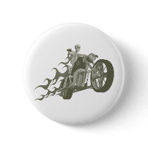Skeleton Biker / Bike Rider: Button