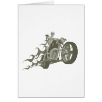Skeleton Biker / Bike Rider: Card