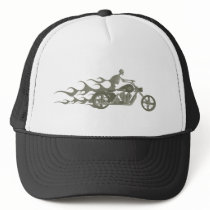 Skeleton Biker / Bike Rider: Mesh Hat