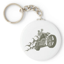 Skeleton Biker / Bike Rider: Keychain