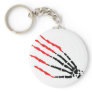 skeleton bone hand bloody scratches key chains