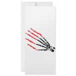 skeleton bone hand bloody scratches rack cards