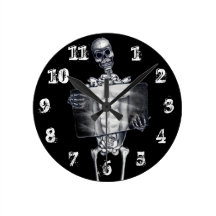 Skeleton Chest Xray Wall Clock