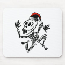 Skeleton Christmas Mouse Pad