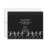 Skeleton Dance Party Halloween Invitations