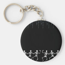 Skeleton Dance Party Key Chains