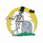 Skeleton embroidered shirts